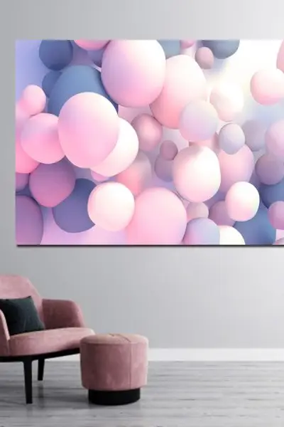 3D Balončići Snova - slika na platnu