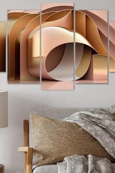 3D Topla Dimenzija – 5 delova - slika na platnu