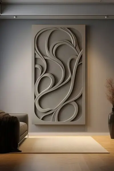 3D Urezane Linije - slika na platnu