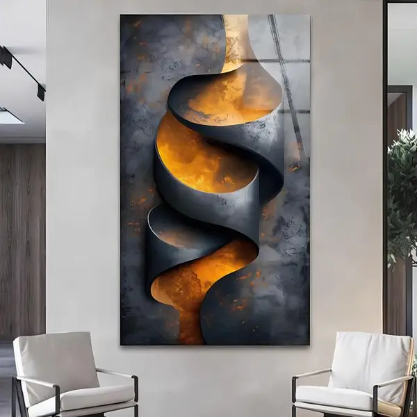 3D Vatra u Spirali - slika na platnu