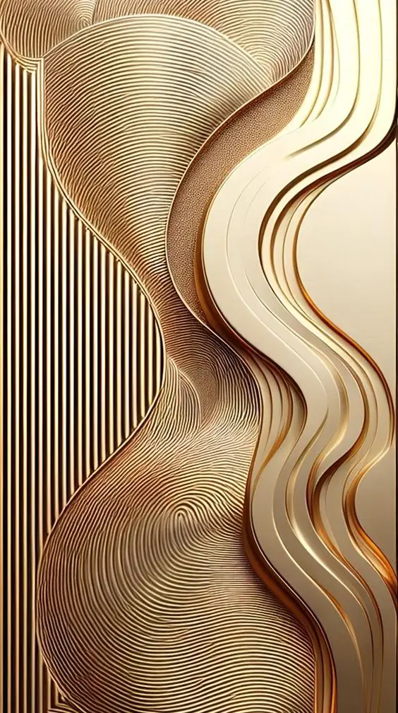 3D Zlatna Silueta – sa ramom
