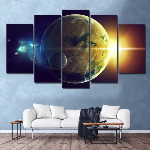 Planeta u Zori – 5 delova - slika na platnu
