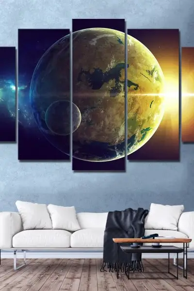 Planeta u Zori – 5 delova - slika na platnu