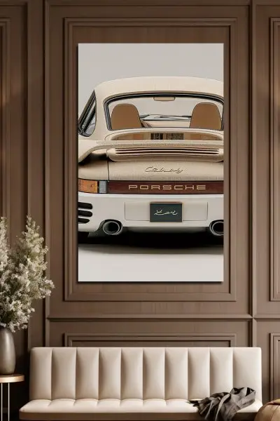 Porsche Turbo – Elegancija u Pokretu - slika na platnu