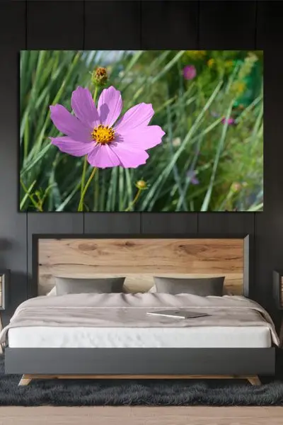 Samotna Ružičasta Misao - slika na platnu