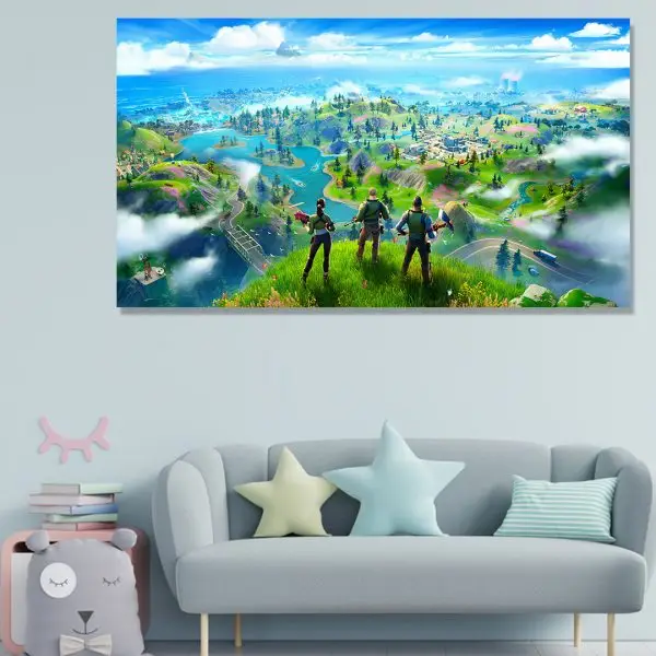 Fortnite Svet - slika na platnu