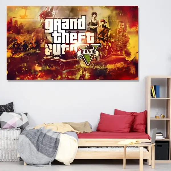 GTA Vatrena Zona - slika na platnu