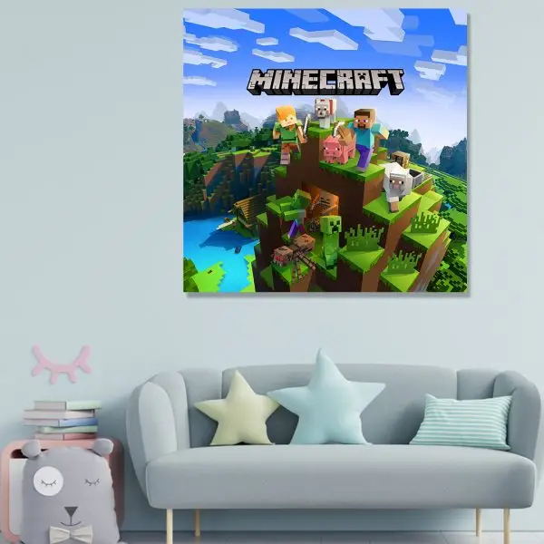 Minecraft 001 - slika na platnu