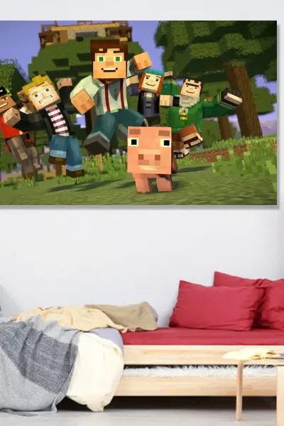 Minecraft 006 - slika na platnu