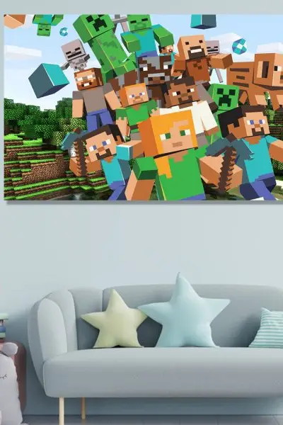 Minecraft 007 - slika na platnu
