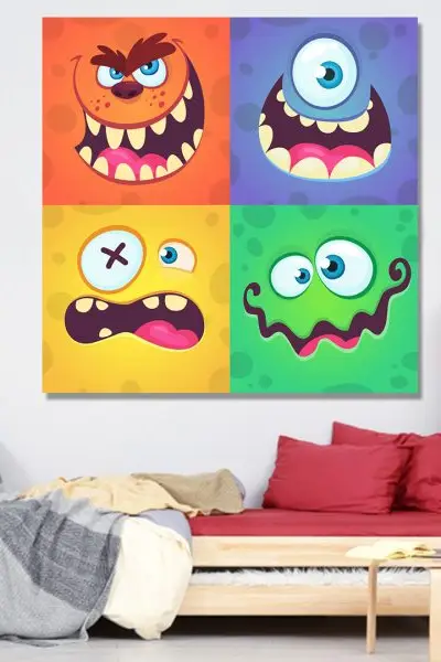 Monsters 010 - slika na platnu