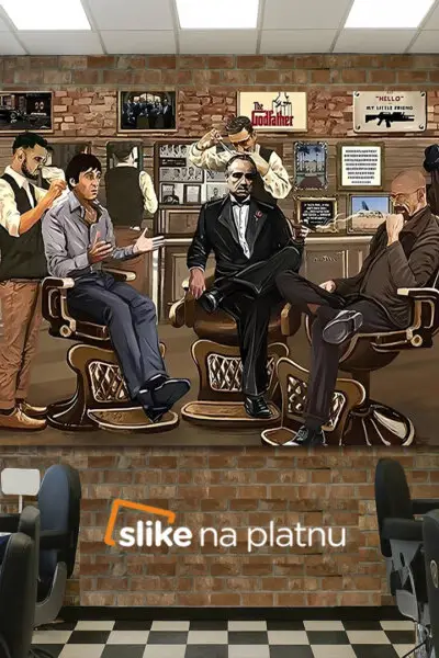 Frizerski Kutak Inspirisan Filmom - slika na platnu