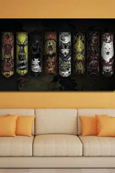 Grbovi Kuća Game of Thrones - slika na platnu