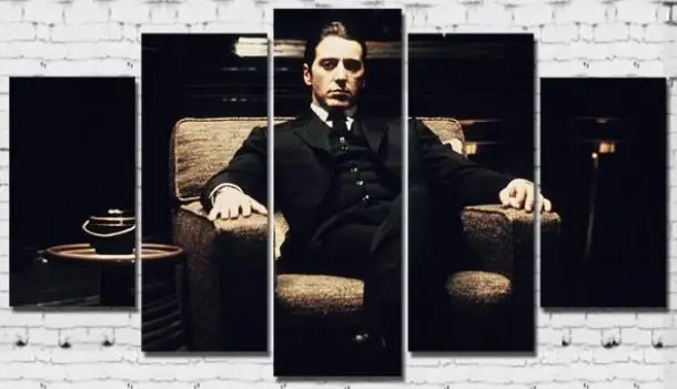 Michael Corleone U Tišini Moći – 5 delova – sa ramom