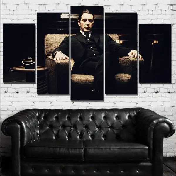 Michael Corleone U Tišini Moći – 5 delova - slika na platnu