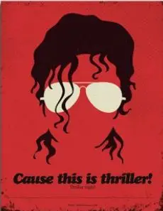 Michael Jackson Thriller Silueta – sa ramom