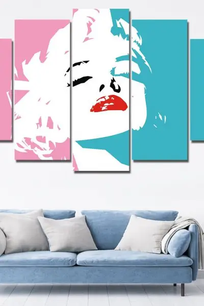 Pop Inspiracija Marilyn Monroe – 5 delova - slika na platnu