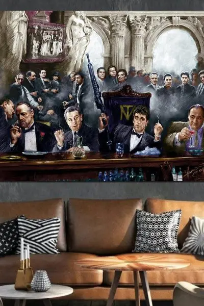 Svi Bossovi za Jednim Stolom - slika na platnu