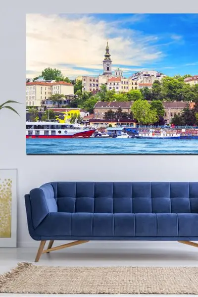 Beograd sa Save - slika na platnu
