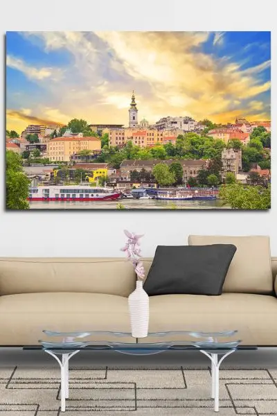 Beograd u Bojama Zore - slika na platnu
