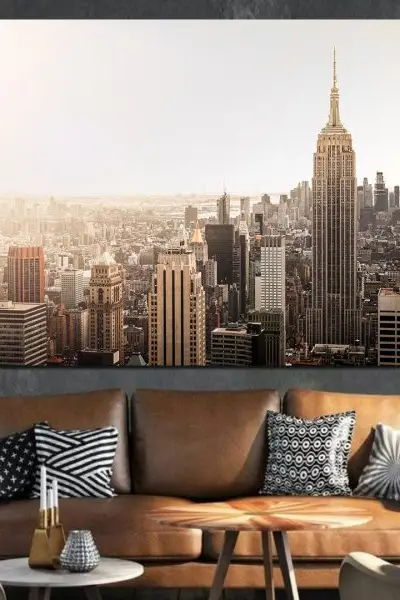 Empire State Building u Zoru - slika na platnu