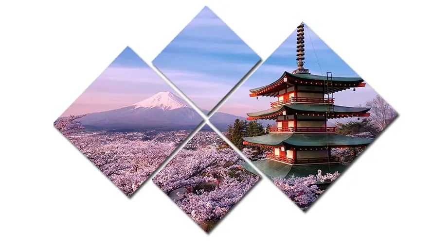 Fuji u Cvetu Trešnje – sa ramom