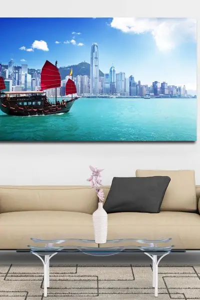 Hongkong na Talasima - slika na platnu
