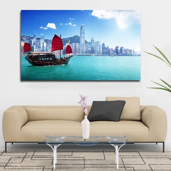 Hongkong na Talasima - slika na platnu