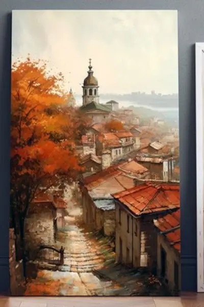 Jesen nad Gardošem - slika na platnu