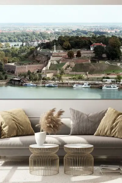 Kalemegdan sa Visine - slika na platnu