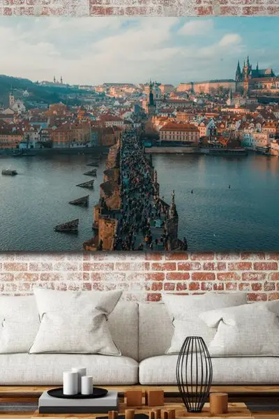 Karlov Most Srce Praga - slika na platnu