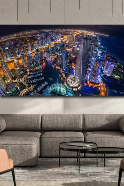 Noć Nad Marinom Dubai - slika na platnu