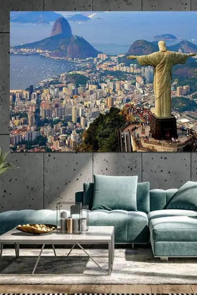 Rio pod Rukama Neba - slika na platnu