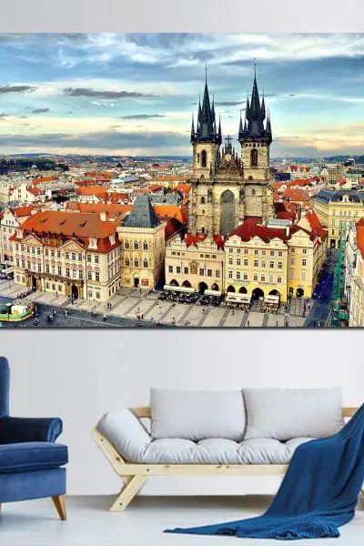Srce Starog Praga - slika na platnu