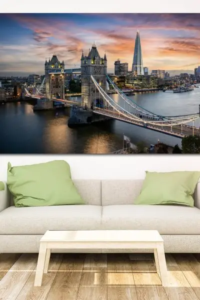 Tower Bridge u Svetlu Večeri - slika na platnu