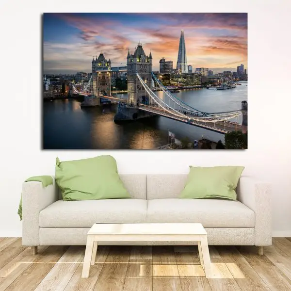 Tower Bridge u Svetlu Večeri - slika na platnu