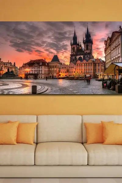 Veče se Spušta na Prag - slika na platnu