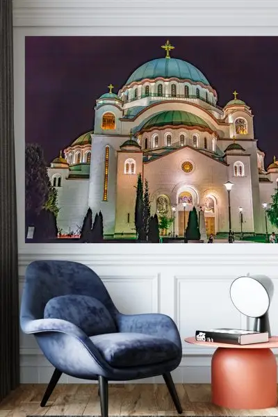 Večernja Kupola - slika na platnu