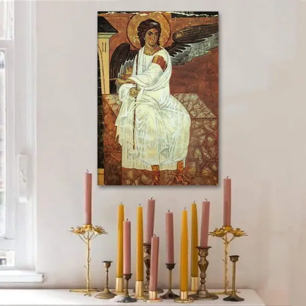 Beli anđeo na platnu - slika na platnu