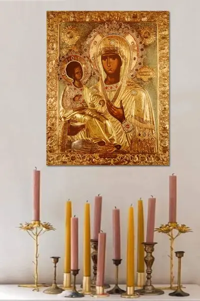 Bogorodica Carska sa Hristom - slika na platnu