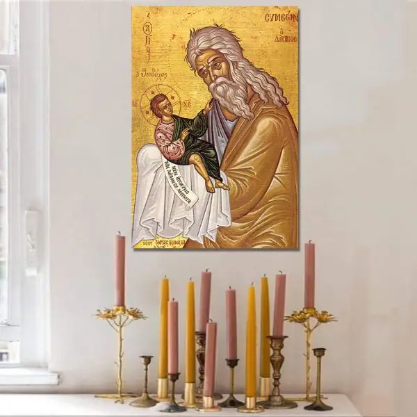 Sveti Simeon – Ruke Koje Su Primile Boga - slika na platnu