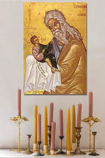 Sveti Simeon – Ruke Koje Su Primile Boga - slika na platnu