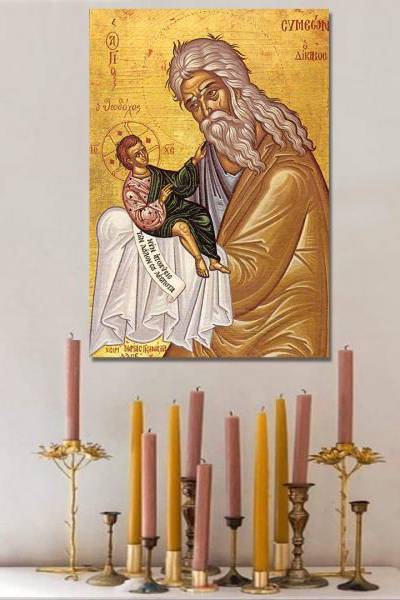 Sveti Simeon – Ruke Koje Su Primile Boga - slika na platnu