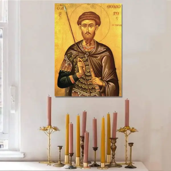 Sveti Teodor Tiron – Hristov Ratnik - slika na platnu