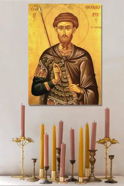 Sveti Teodor Tiron – Hristov Ratnik - slika na platnu
