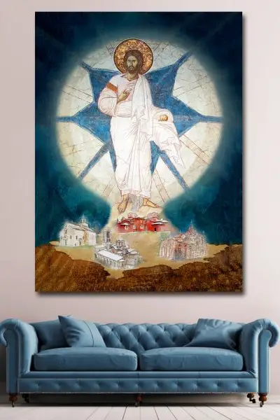 Uskrsli Hrist – Svetlost Nad Svetovima - slika na platnu