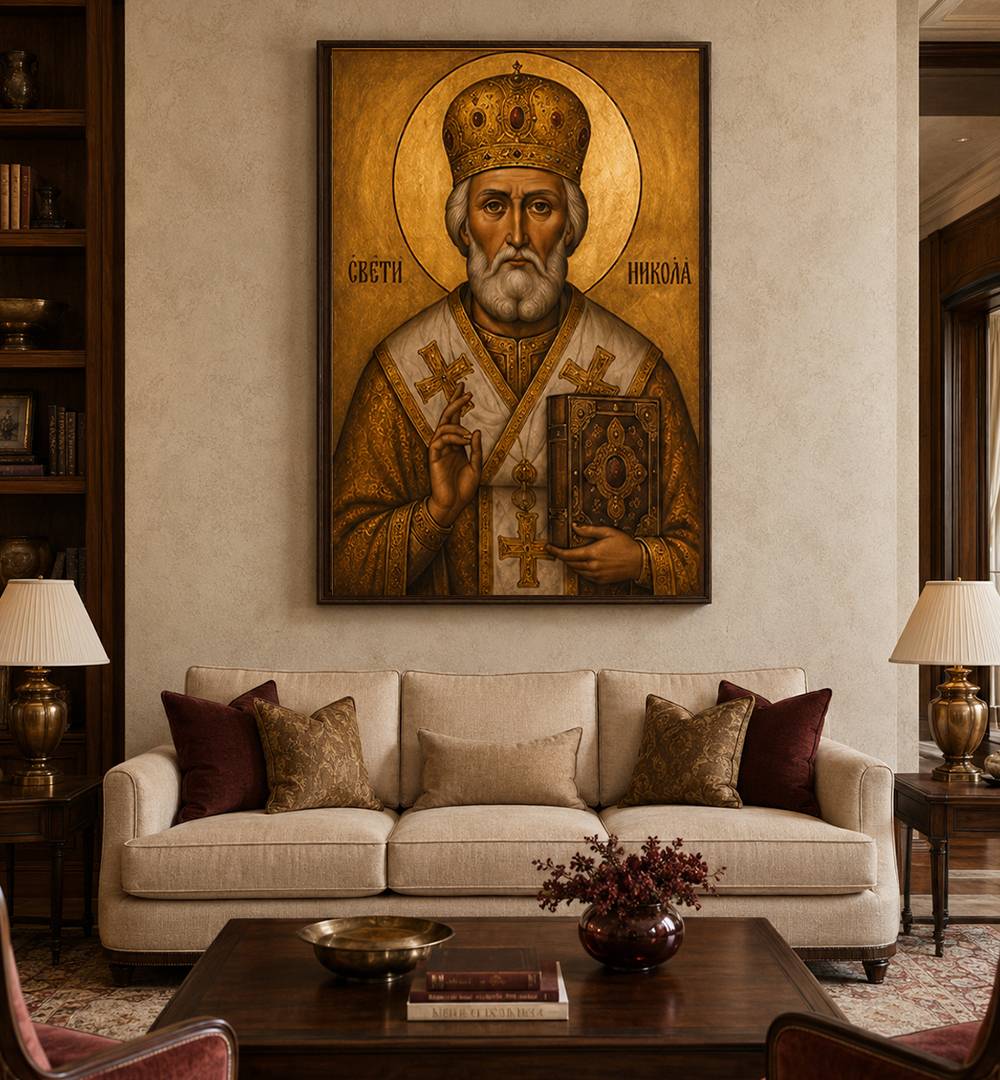 Sveti Nikola - slika na platnu