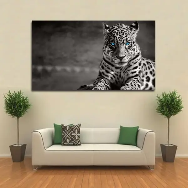 Ledene Oči Leoparda - slika na platnu