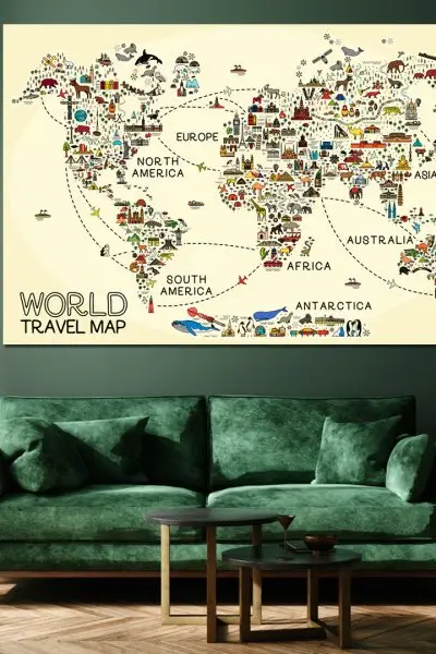 Mapa Uspomena - slika na platnu