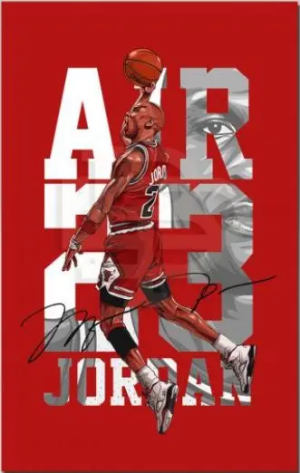 Air Jordan u Letu - slika na platnu